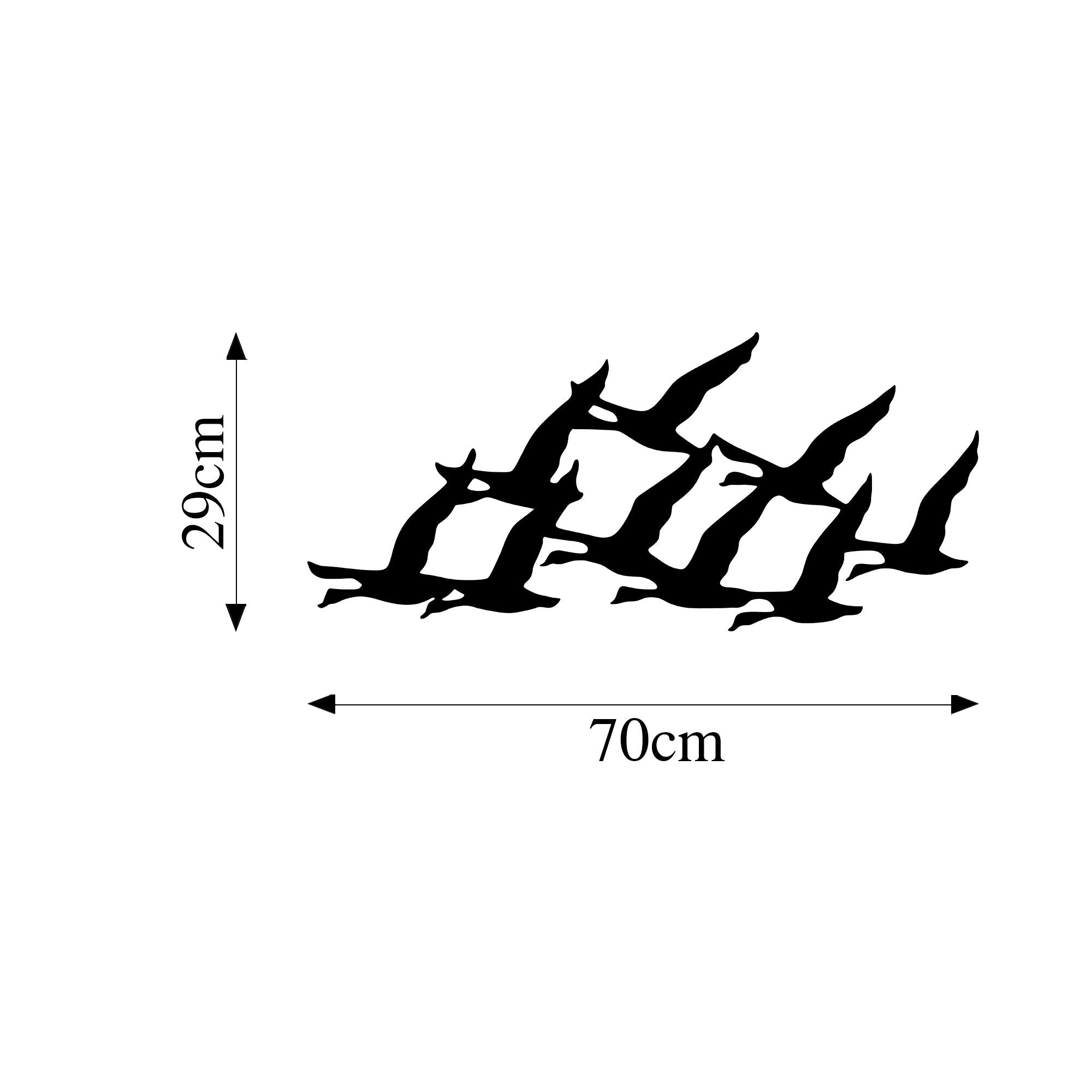 Acessório de parede decorativo de metal preto elegante, 29 x 70 cm | 100% metal, 1,5 cm de espessura | Perfeito para decoração moderna e arte de parede exclusiva
