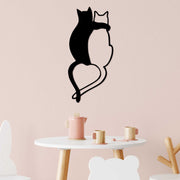 Acessório de parede decorativo de metal preto elegante, 33 x 70 cm | 100% metal, 1,5 mm de espessura | Perfeito para decoração moderna e arte de parede exclusiva