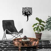 Acessório de parede decorativo de metal preto elegante, 50 x 70 cm | 100% metal (1,5 mm de espessura) | Perfeito para decoração moderna e arte de parede exclusiva
