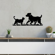 Acessório de parede decorativo de metal preto elegante, 27 x 70 cm | 100% metal, 1,5 mm de espessura | Leve e fácil de pendurar, perfeito para decoração de casa