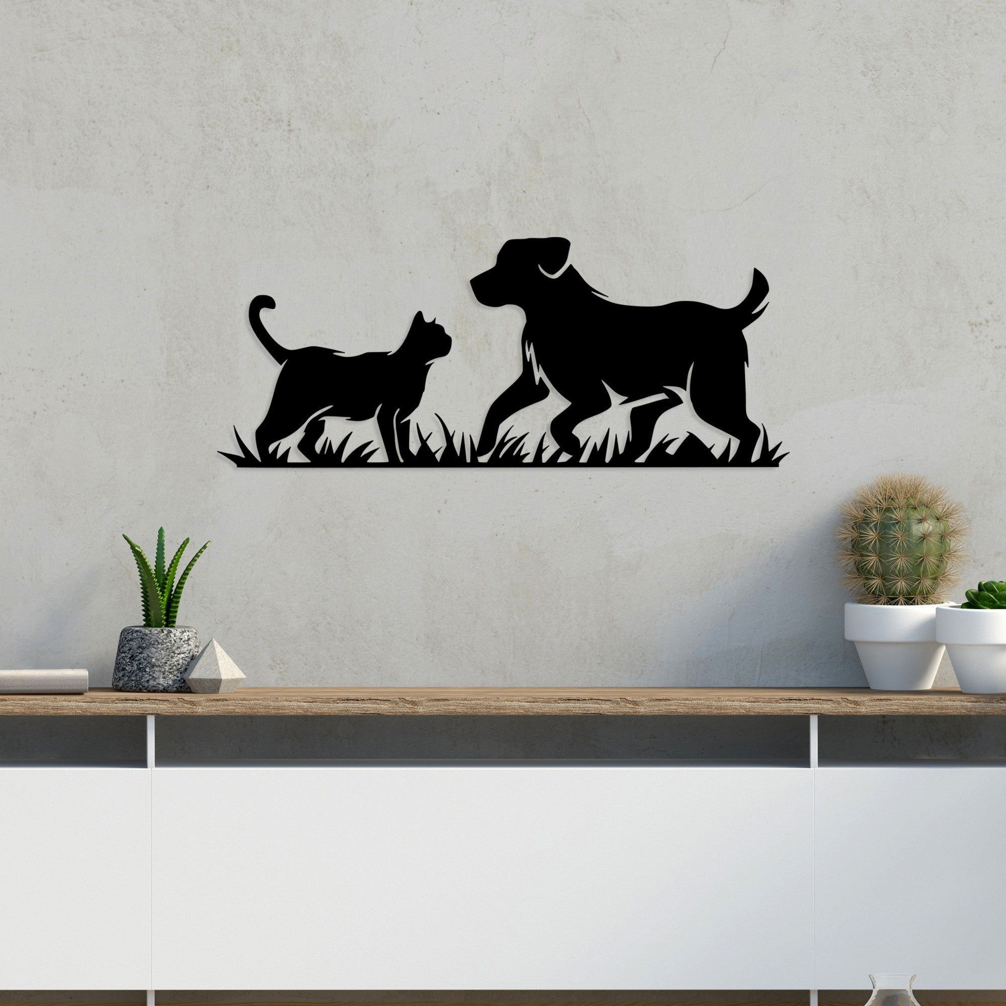 Acessório de parede decorativo de metal preto elegante, 27 x 70 cm | 100% metal, 1,5 mm de espessura | Leve e fácil de pendurar, perfeito para decoração de casa