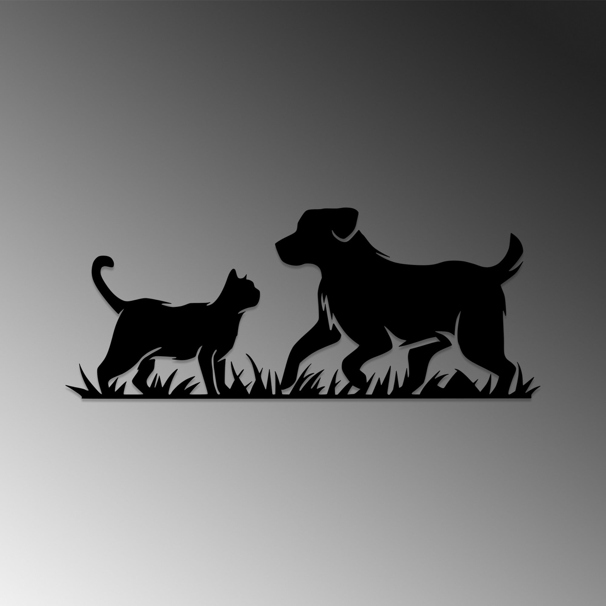 Acessório de parede decorativo de metal preto elegante, 27 x 70 cm | 100% metal, 1,5 mm de espessura | Leve e fácil de pendurar, perfeito para decoração de casa