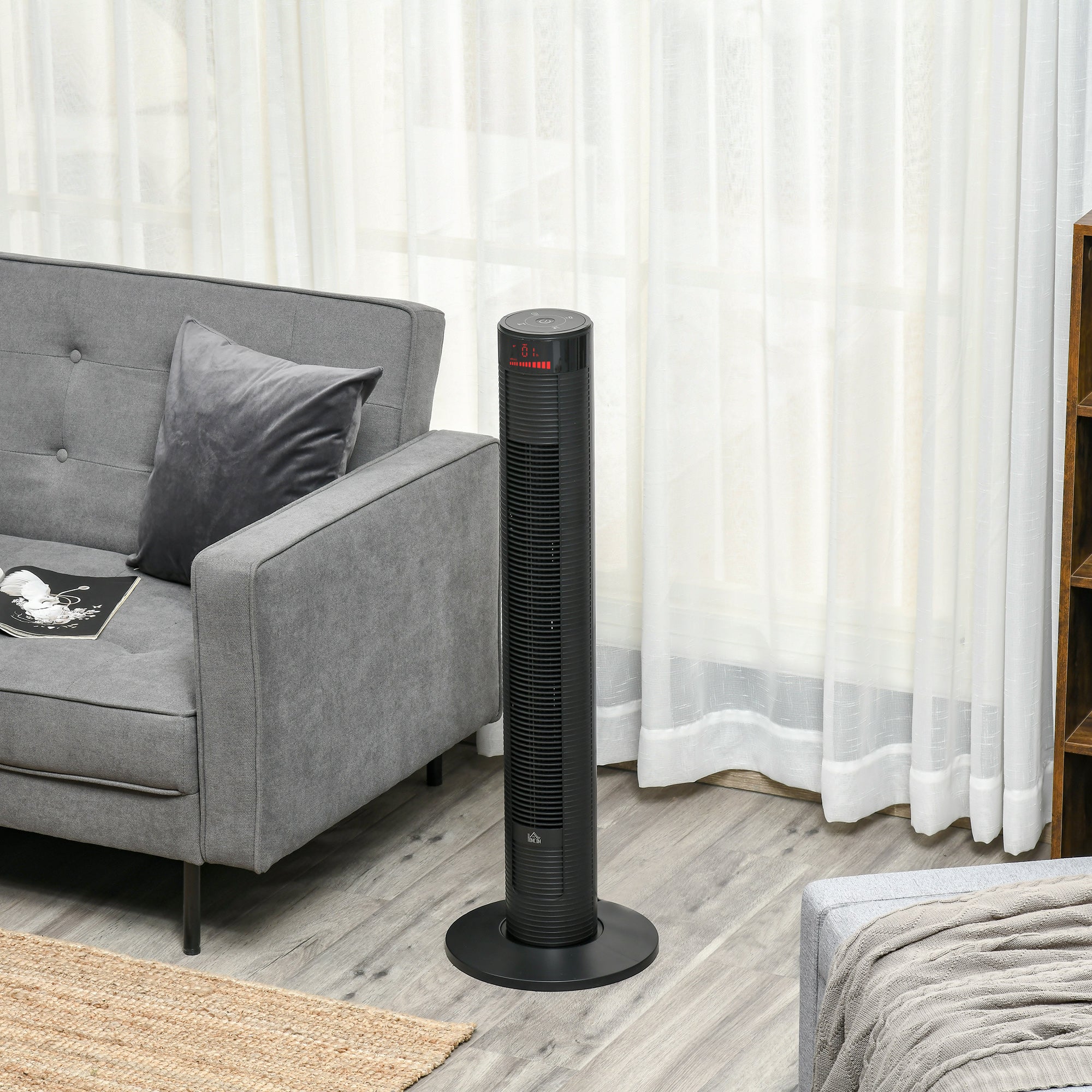 Ventoinha de Coluna 96cm Preto - Refresque o Ambiente com Estilo!