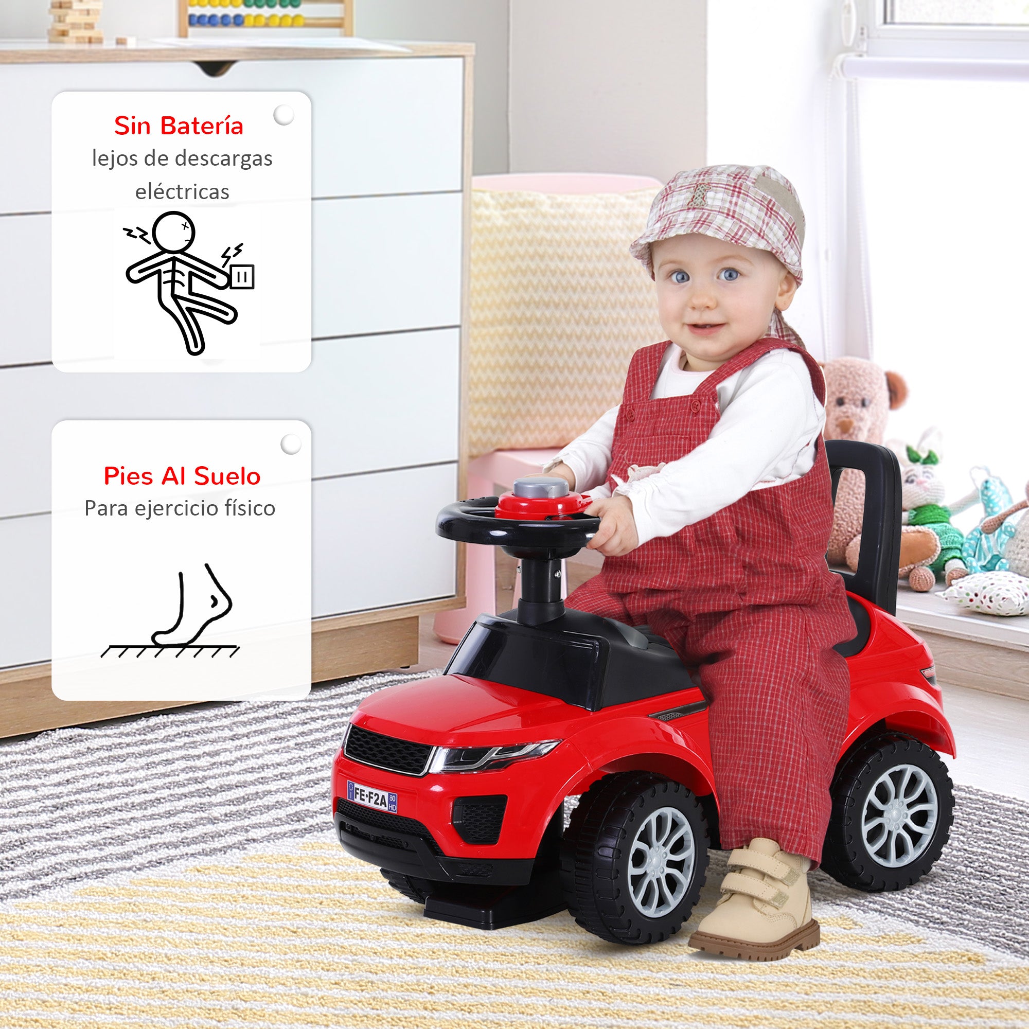 Andarilho Infantil 62x28x41,5 cm Vermelho