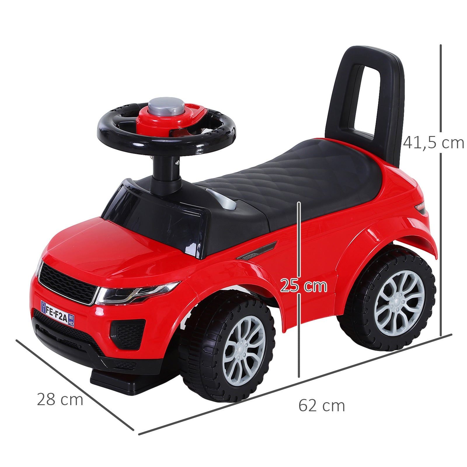 Andarilho Infantil 62x28x41,5 cm Vermelho