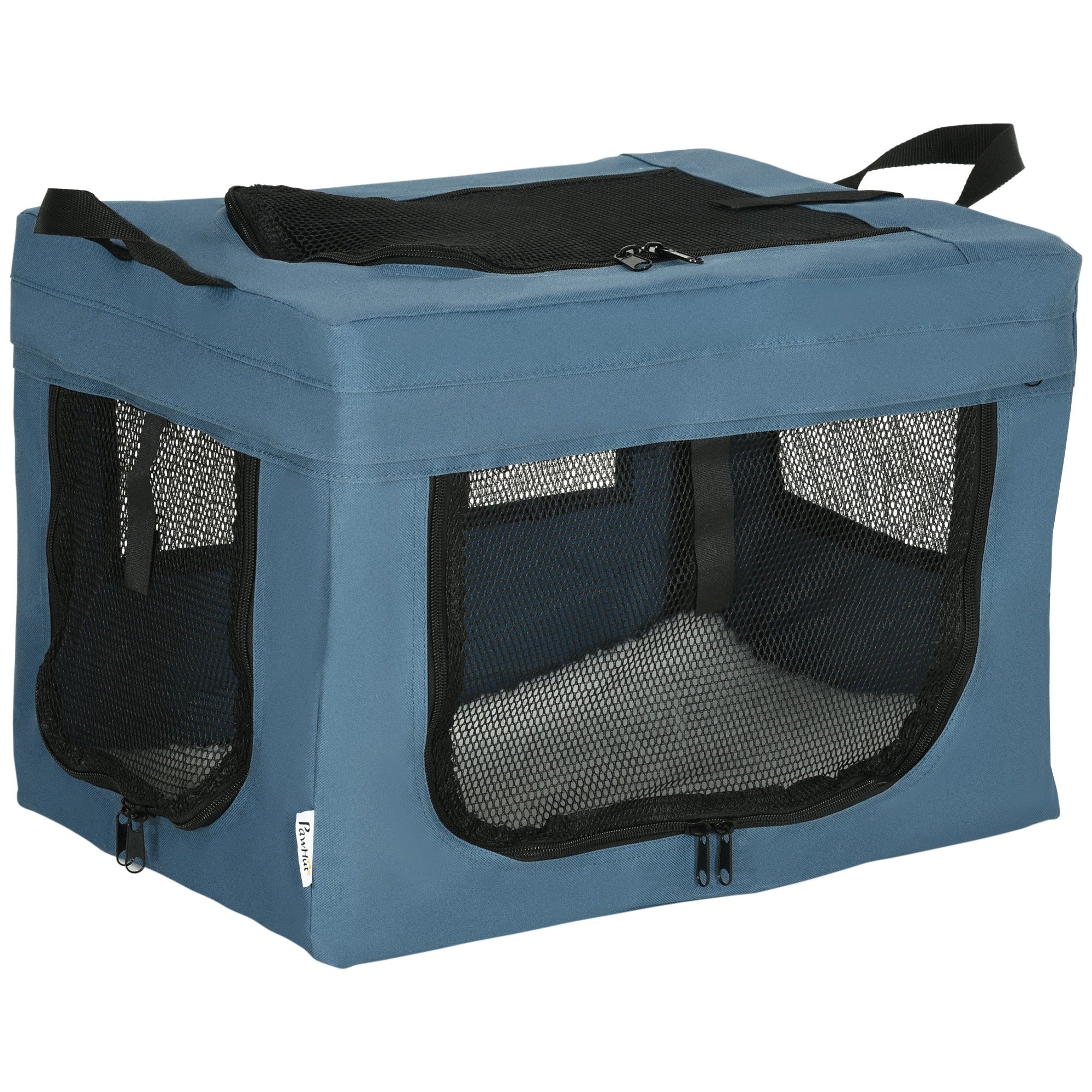 Transportadora para Cães e Gatos Azul 48,5x34x34 cm