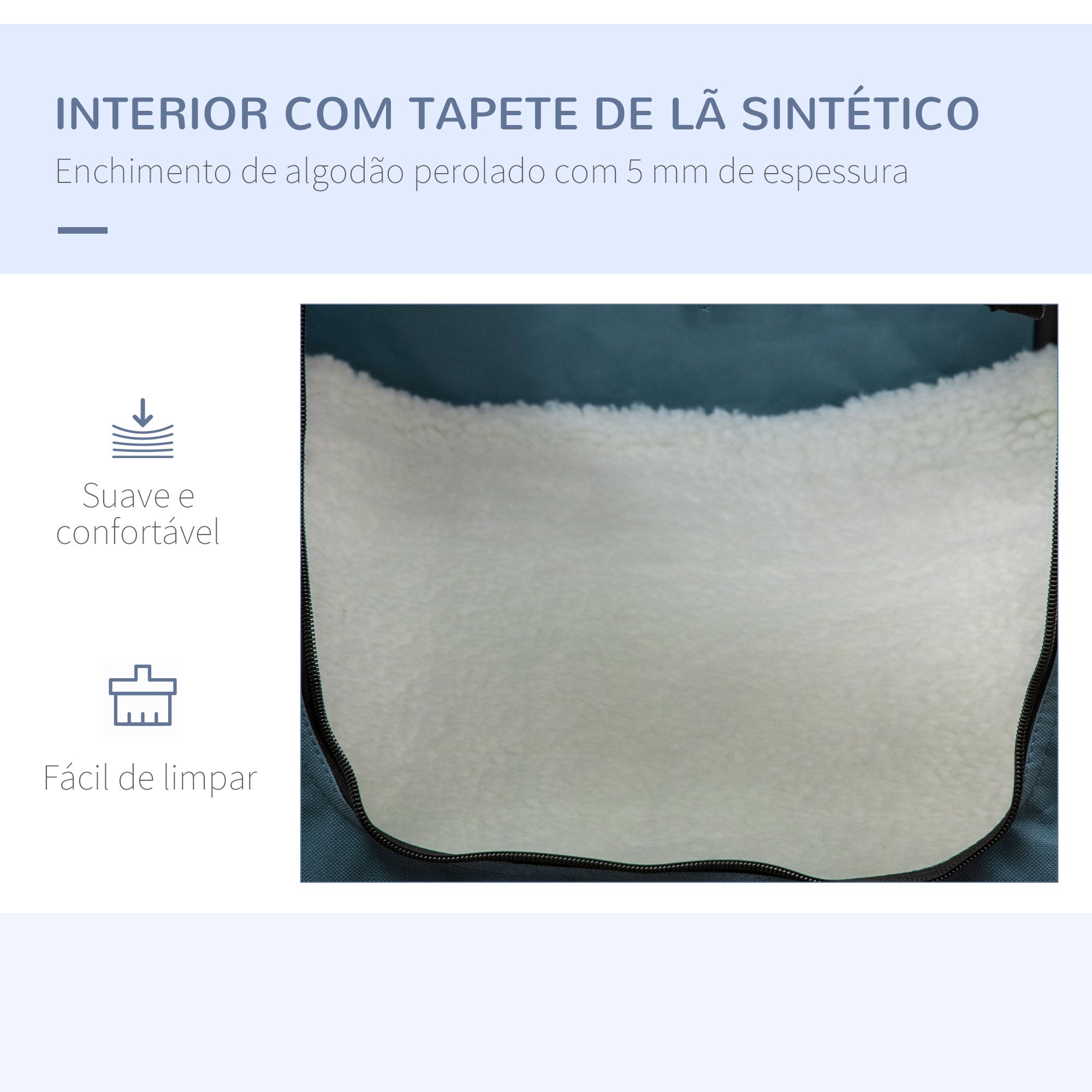 Transportadora para Cães e Gatos Azul 48,5x34x34 cm