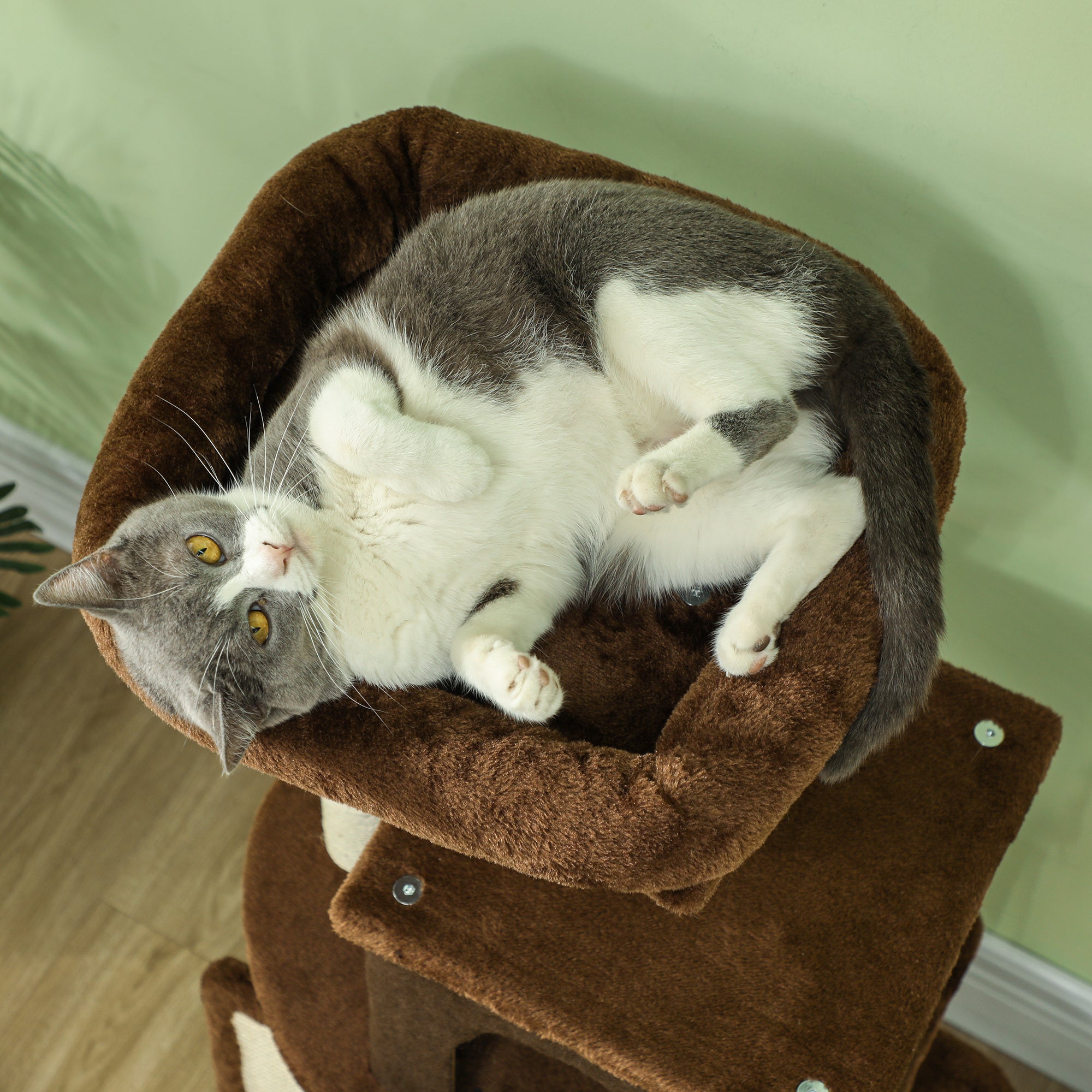 Arranhador para Gatos Grande Marrom 44x34x104 cm