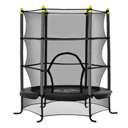 Trampolim Infantil Preto 163x163x163 cm com Rede de Segurança