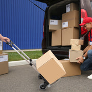 Carrinho de Mão Dobrável de Alumínio 41x38.5x100 cm - Cor Plateado