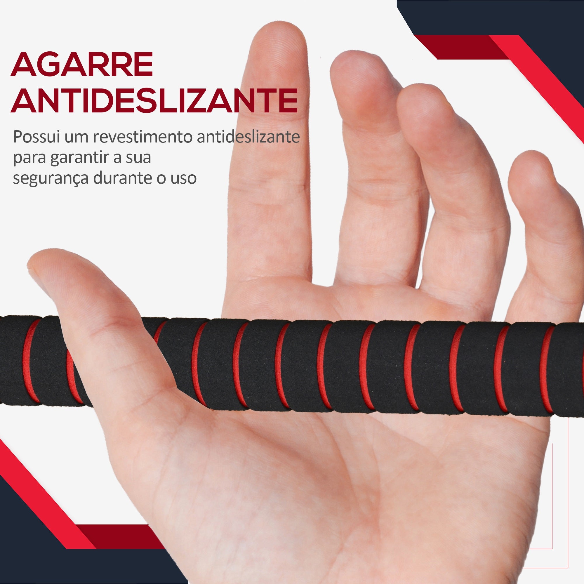 Conjunto de Halteres 2 em 1 - 25 kg - Preto Ø25x4 cm