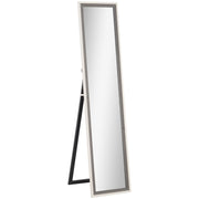 Espelho de Pé 37x157 cm Branco e Cinza