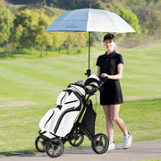 Carro de Golfe Dobrável Leve – design com 4 rodas – cinza – alumínio