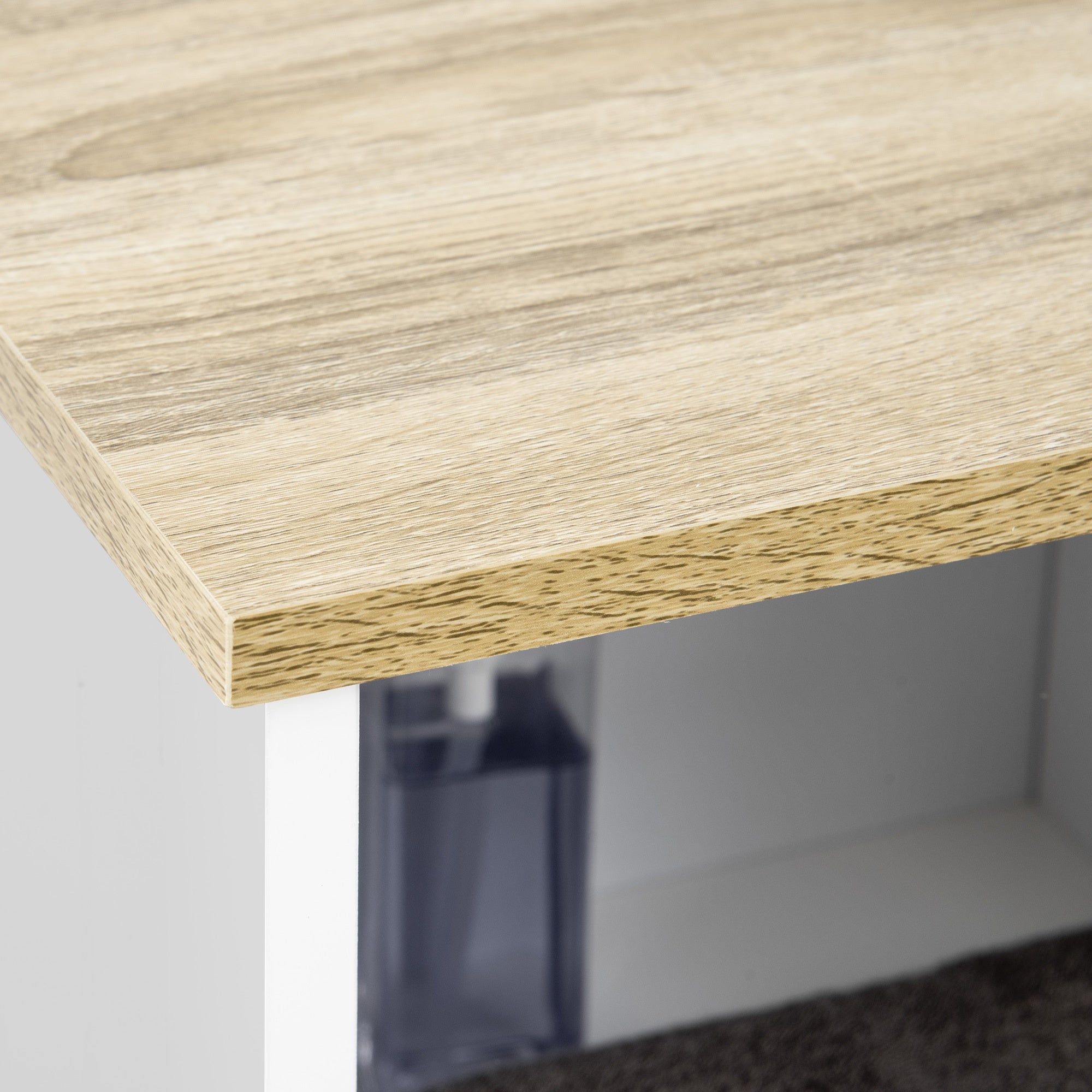 Coluna de Casa de Banho com 1 Gaveta 1 Porta 3 Prateleiras 34x30x163cm Branco