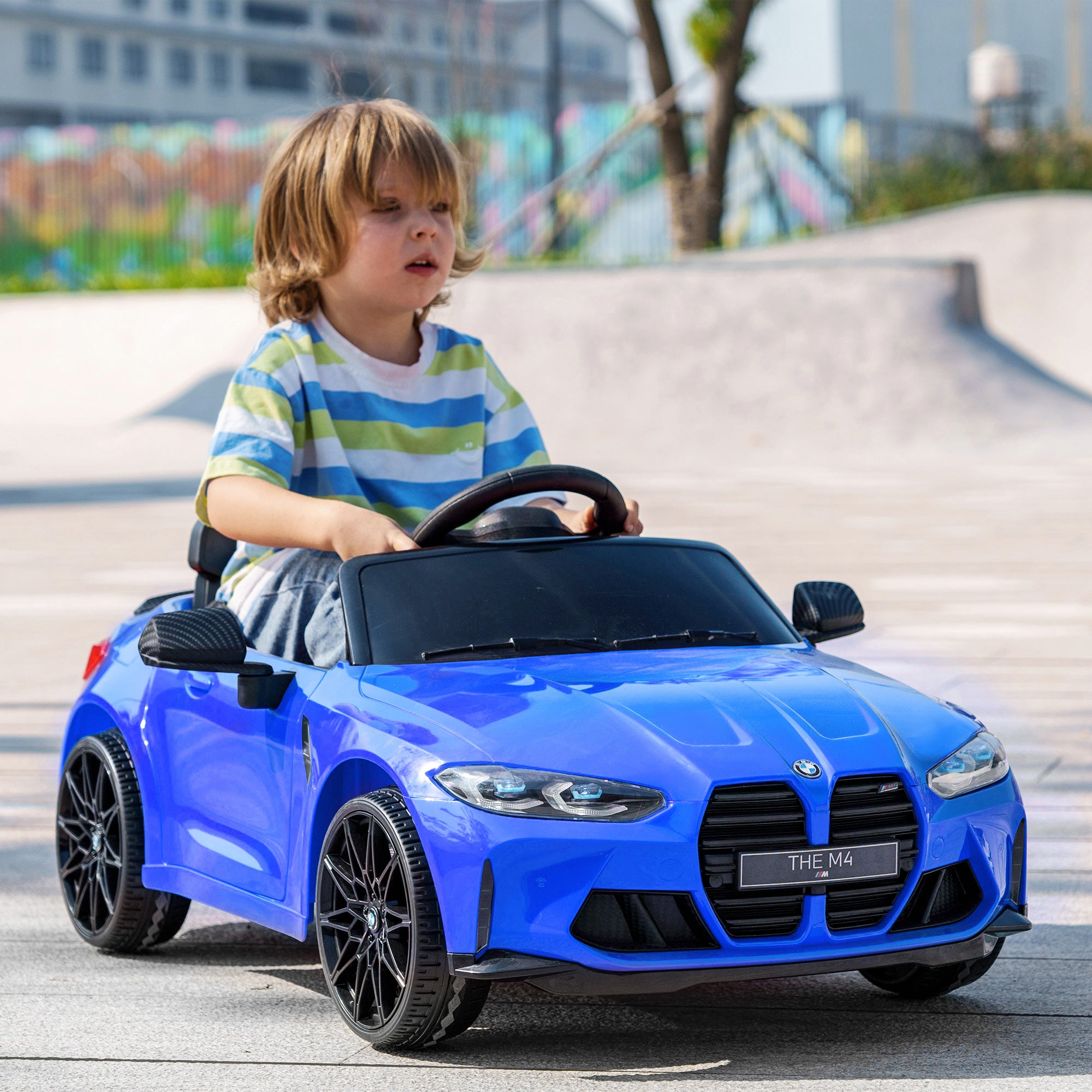 Carro Elétrico para Crianças Azul 108x69,5x51 cm BMW M4 12V