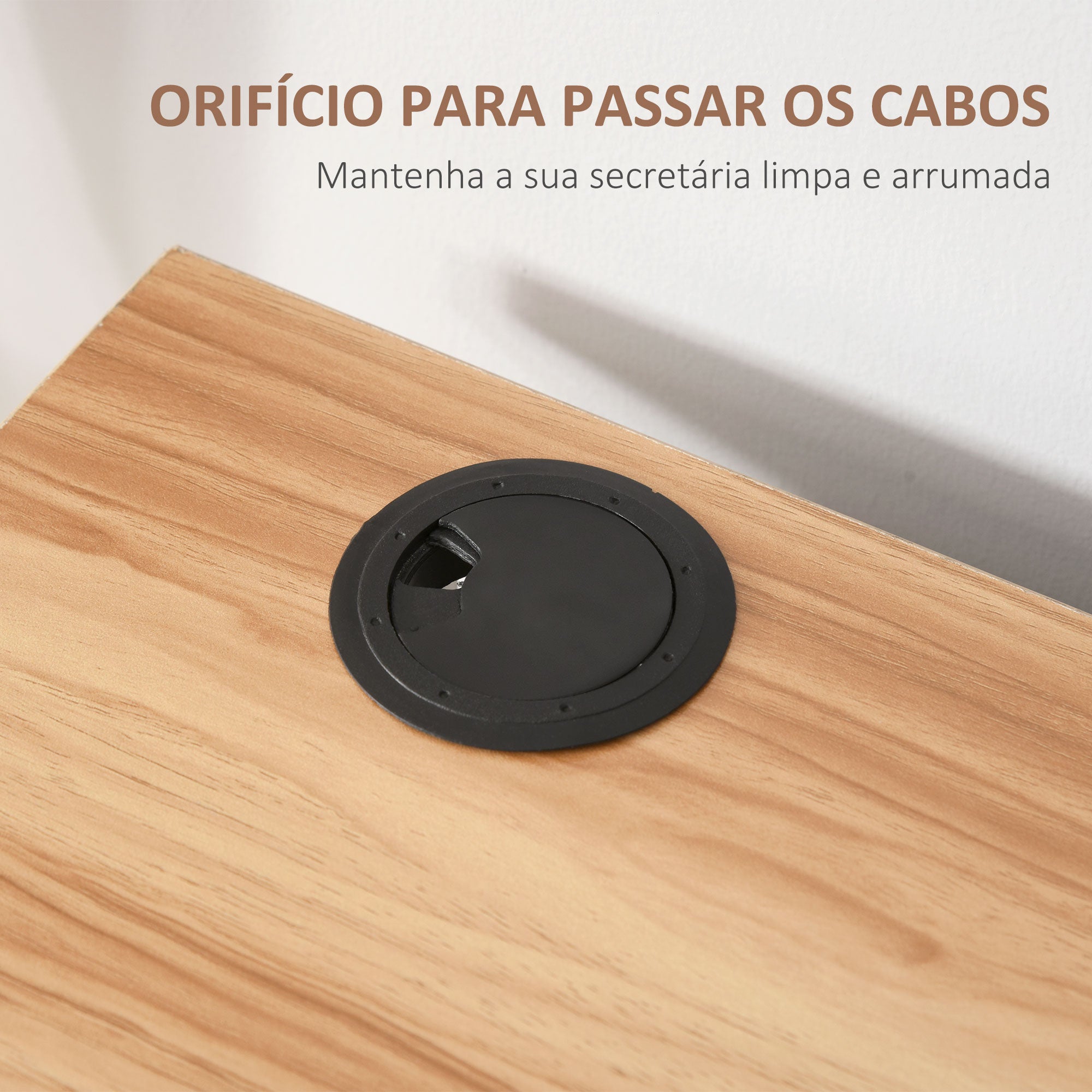 Secretária de Canto em Forma de L 136x130x72 cm Branco e Madeira
