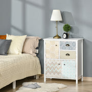Cómoda Boémia Multicor – 68x34x80 cm – MDF e madeira