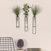 Acessório de parede decorativo elegante, preto, 100% metal, 20 x 25 x 30 cm, 1,5 mm de espessura | Perfeito para decoração moderna de casa e escritórios