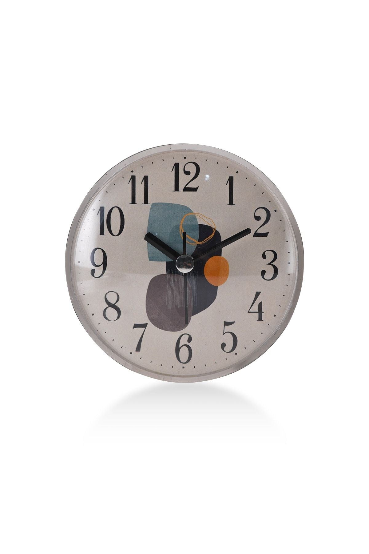 Relógio de Parede Decorativo Multicolor - 11cm de Diâmetro em Plástico Resistente