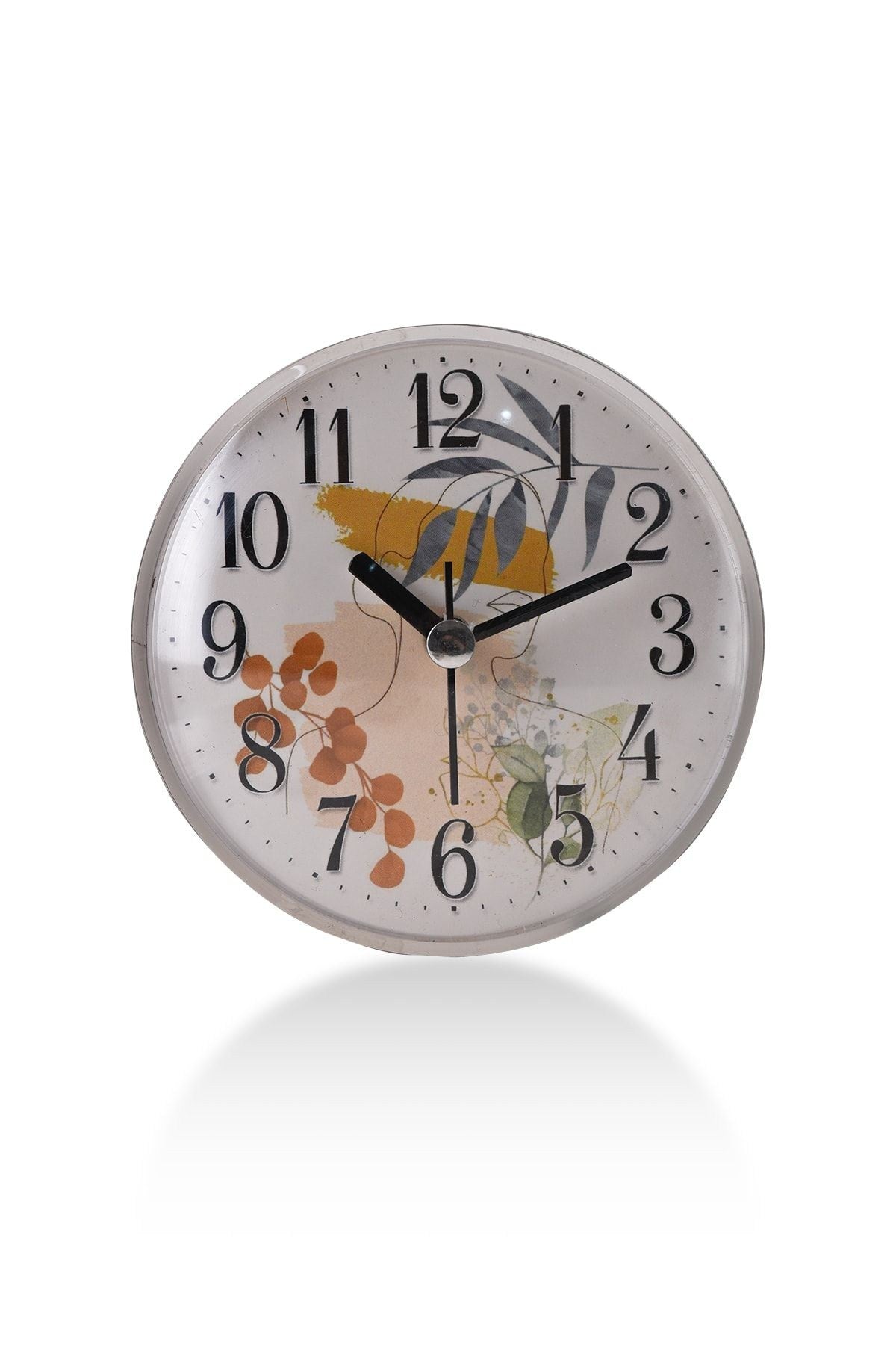 Relógio de Parede Decorativo Multicolor - 11cm de Diâmetro em Plástico Resistente