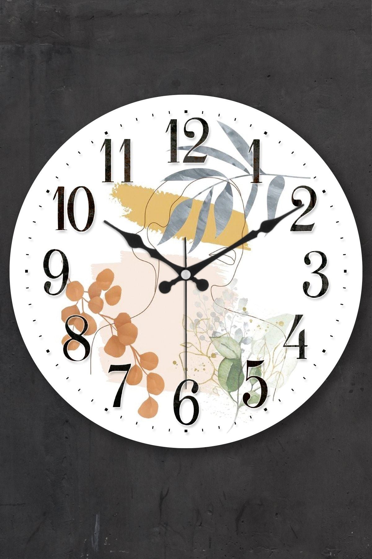 Relógio de Parede Decorativo Multicolor em Vidro 100% - 36cm de Diâmetro