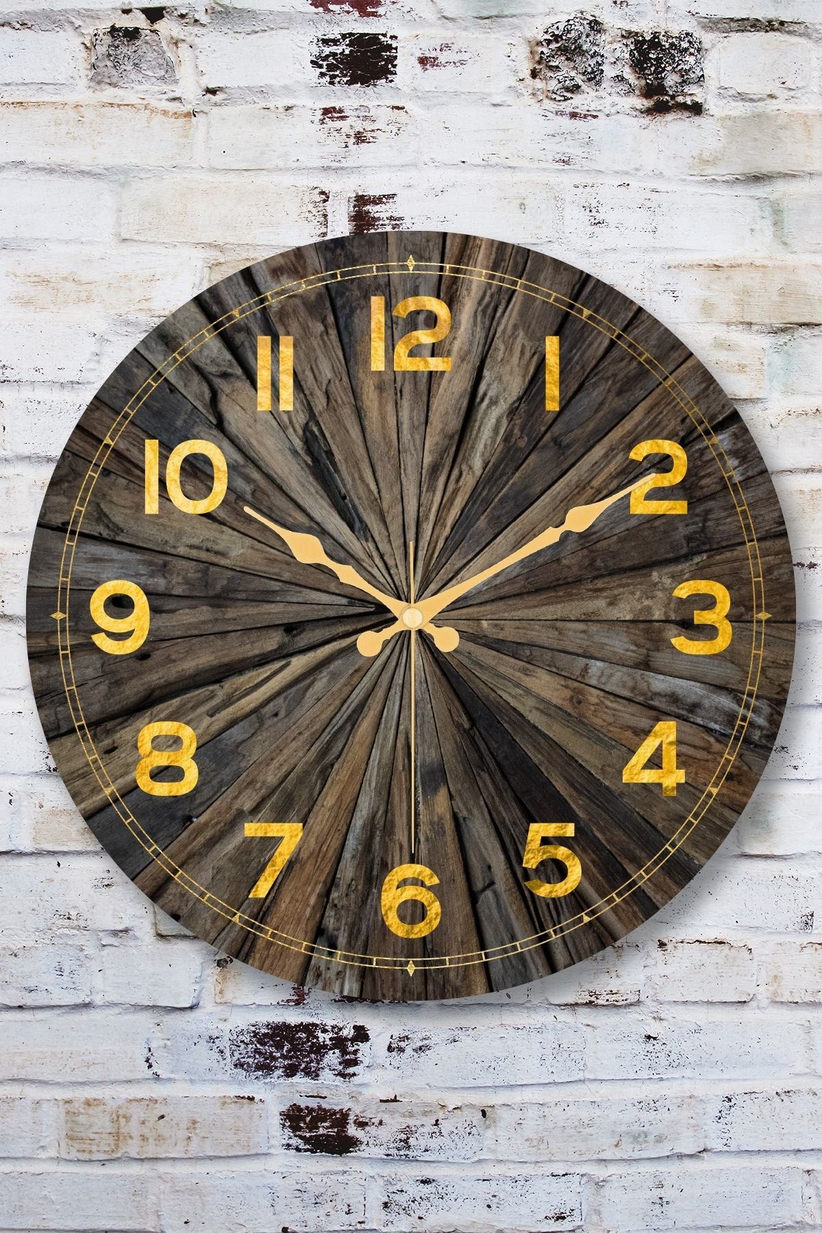 Relógio de Parede Decorativo Multicolor em Vidro 100% - 36cm de Diâmetro