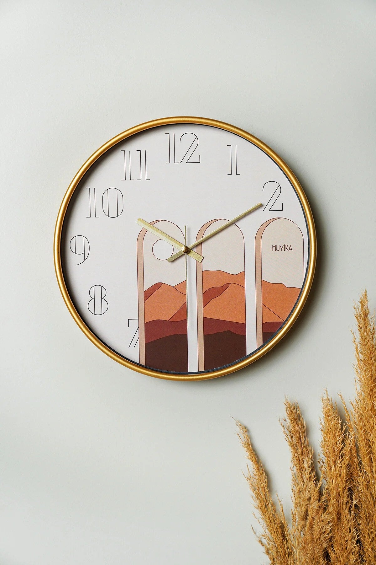 Relógio de Parede Decorativo Multicolor em Vidro 100% - 30cm de Diâmetro