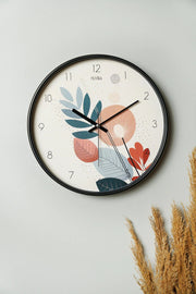 Relógio de Parede Decorativo Multicolor em Vidro 100% - 30cm de Diâmetro