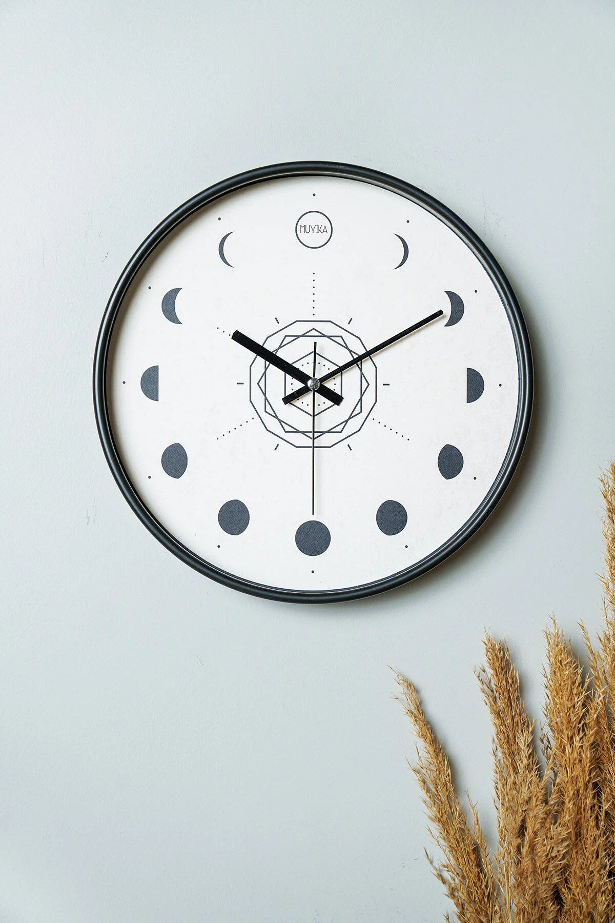 Relógio de Parede Decorativo Multicolor em Vidro 100% - 30cm de Diâmetro