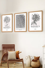 Conjunto de 3 Quadros Decorativos em Madeira Maciça - Arte Multicolor Premium com Acabamento Duplo Brilhante e Mate