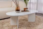Mesa de Centro – 119 x 60 x 40 cm – Branca – Aglomerado revestido em melamina