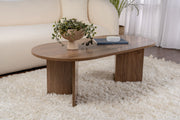Mesa de Centro – 119 x 60 x 40 cm – Nogueira – Painel de partículas revestido a melamina