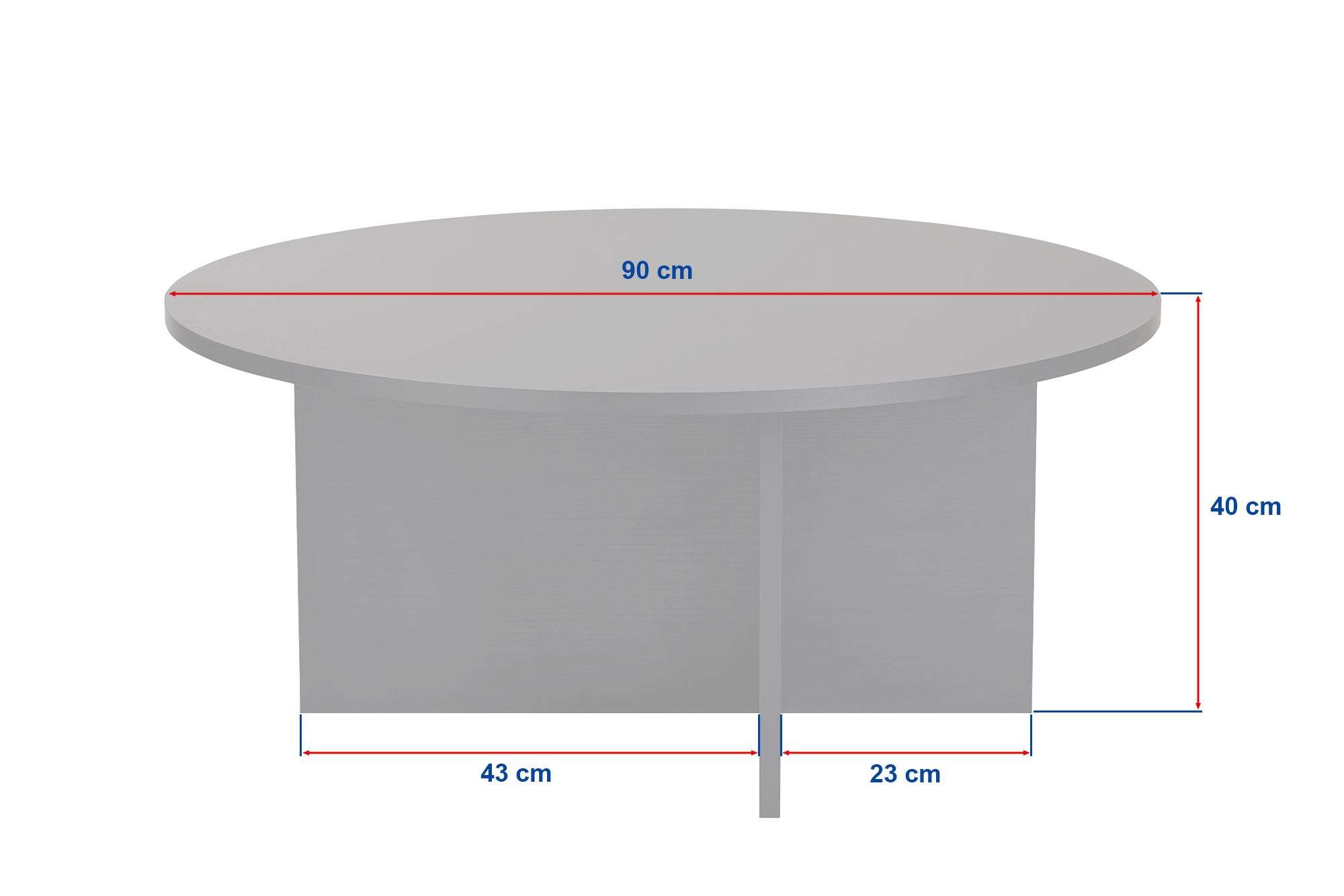 Mesa de Centro Quadrada 90x90cm em Madeira Preta - Revestimento Melamínico Resistente