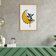 Quadro Decorativo "Silent Spring Small" - Pintura em MDF com Moldura de Pinheiro e Detalhes Metálicos Multicolor 50x35cm