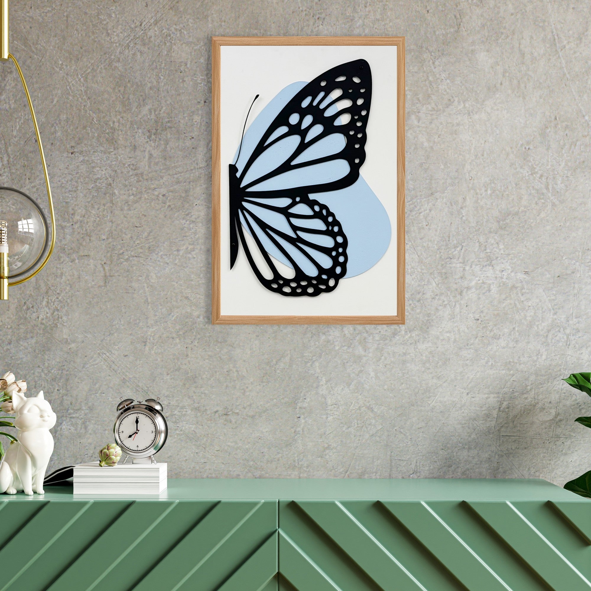 Quadro Decorativo MDF "Aura of Peace Small" Multicolor com Moldura em Pinho - 50x35cm