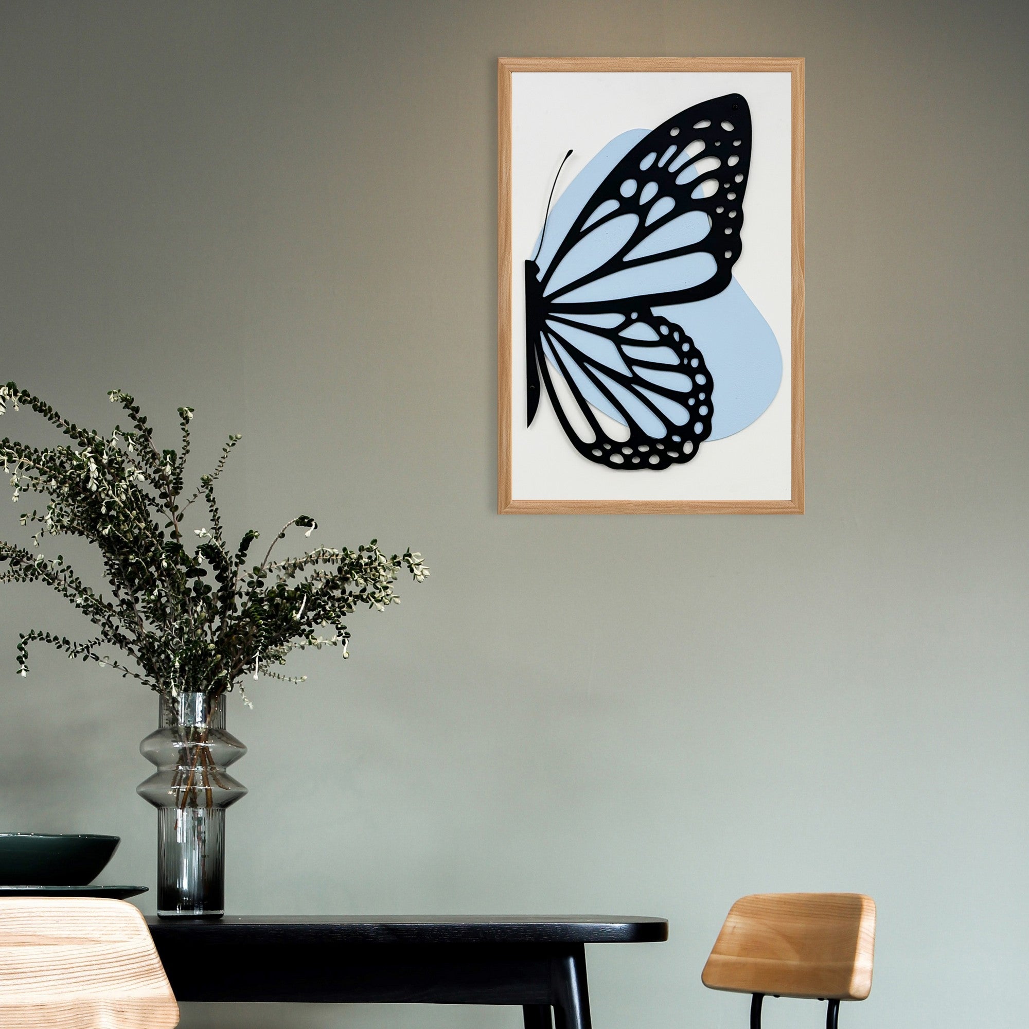 Quadro Decorativo MDF "Aura of Peace Small" Multicolor com Moldura em Pinho - 50x35cm