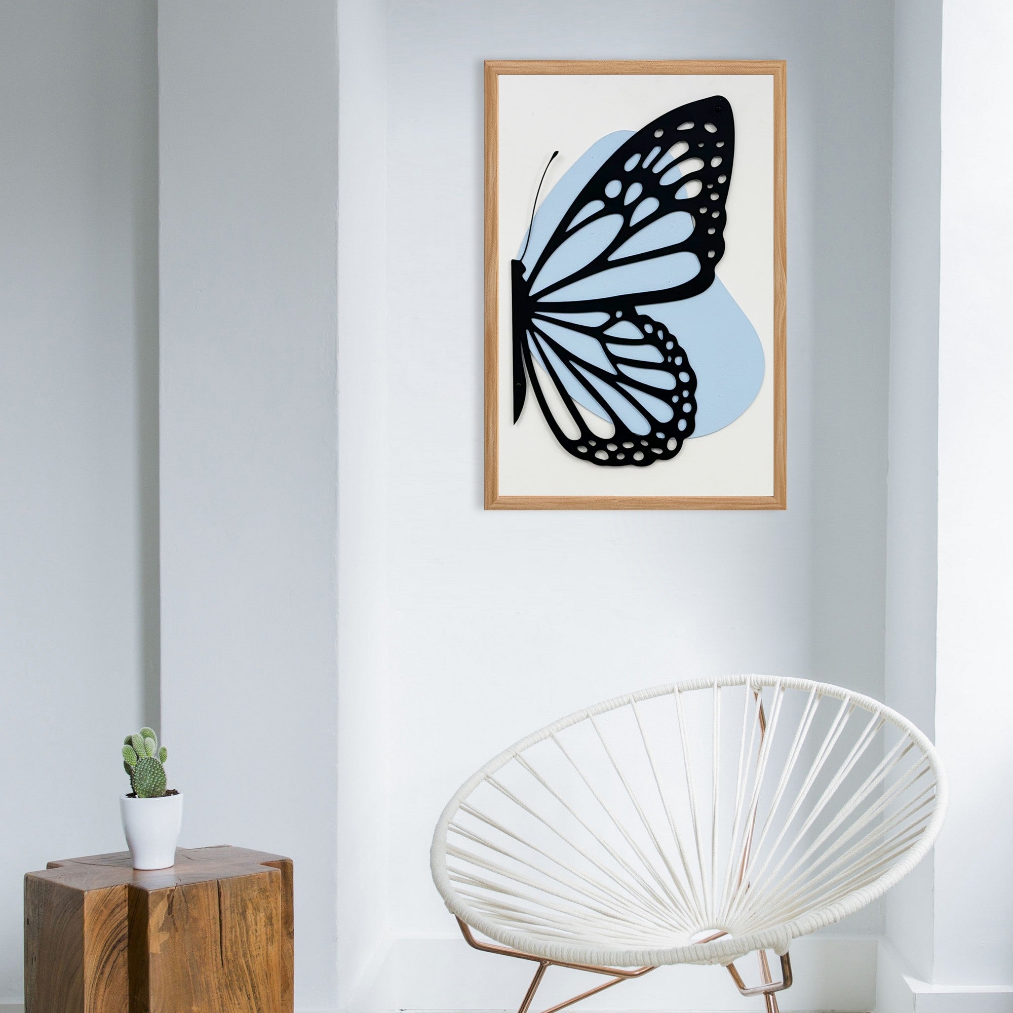 Quadro Decorativo MDF "Aura of Peace Small" Multicolor com Moldura em Pinho - 50x35cm