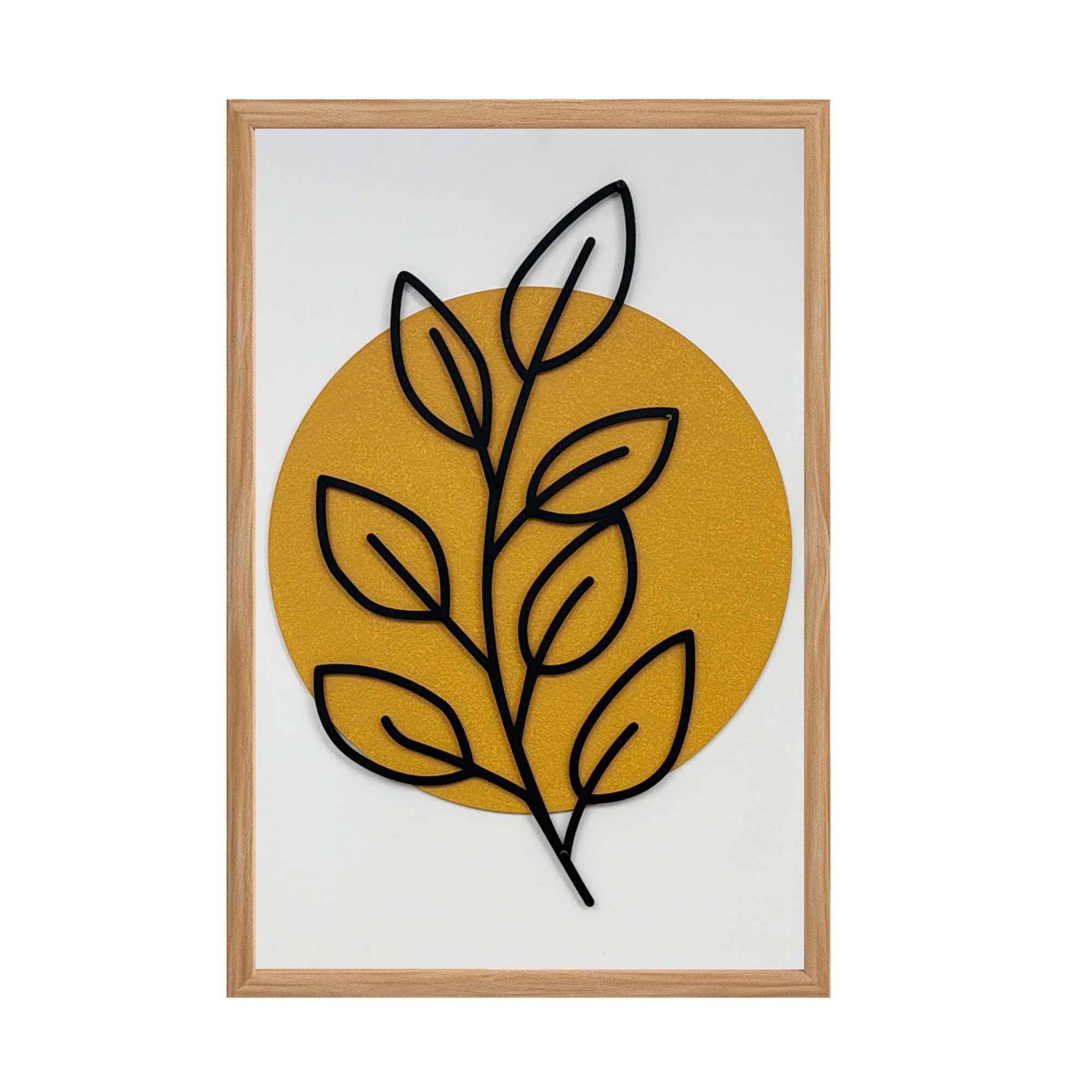 Quadro Decorativo MDF "Sonhos Coloridos" - Arte Multicolor com Moldura em Pinho 50x35cm