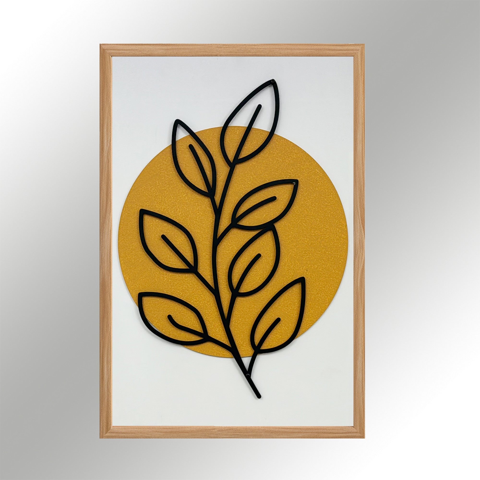 Quadro Decorativo MDF "Sonhos Coloridos" - Arte Multicolor com Moldura em Pinho 50x35cm