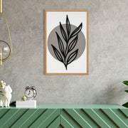 Arte Decorativa "Simplicity Small" - Quadro MDF Emoldurado Multicolor 50x35cm com Detalhes Metálicos