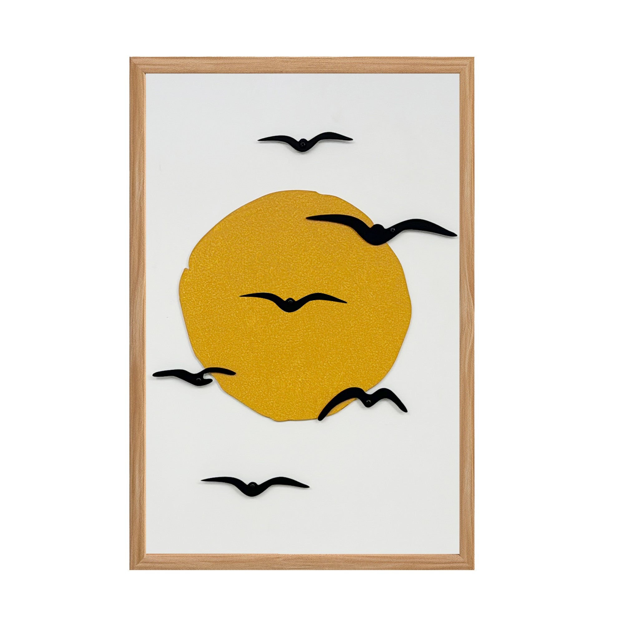 Quadro Decorativo "Freedom of Style Small" - Arte em MDF com Moldura de Pinho e Detalhes Metálicos Multicolor 50x35cm