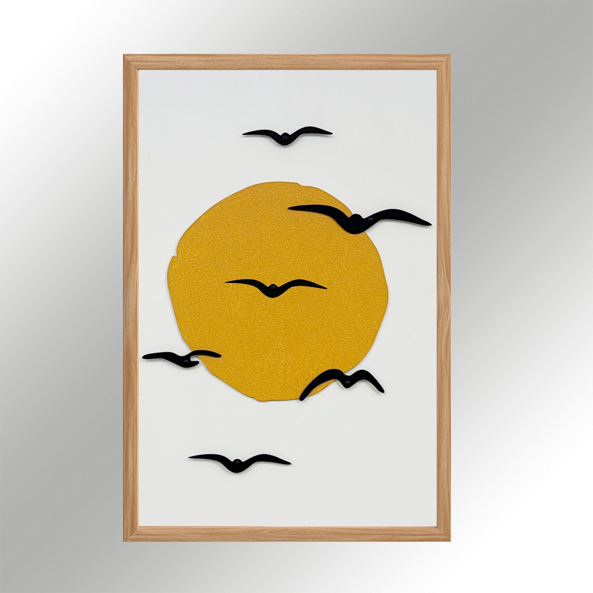 Quadro Decorativo "Freedom of Style Small" - Arte em MDF com Moldura de Pinho e Detalhes Metálicos Multicolor 50x35cm