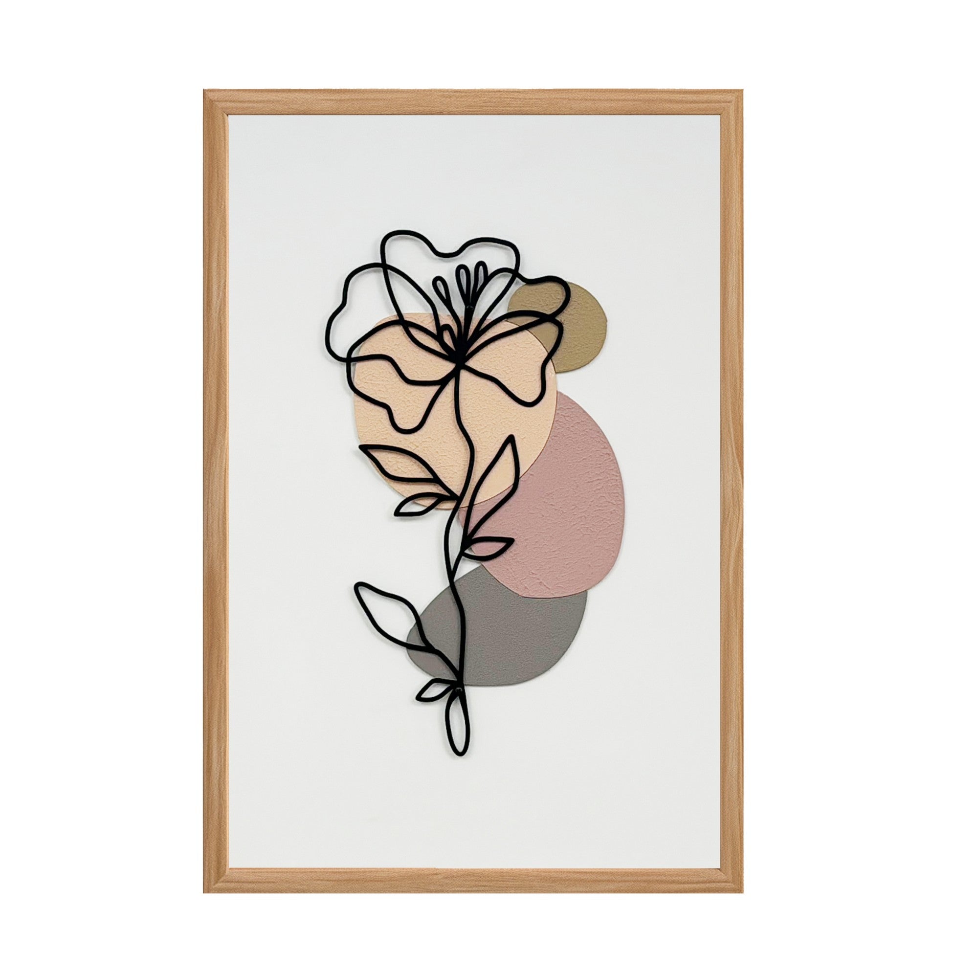 Quadro Decorativo MDF "Dreamer Small" Multicolor com Moldura em Pinho - 50x35cm