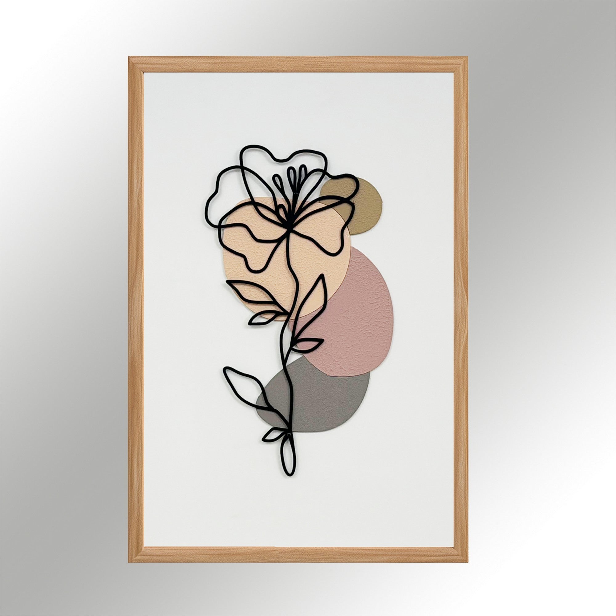 Quadro Decorativo MDF "Dreamer Small" Multicolor com Moldura em Pinho - 50x35cm