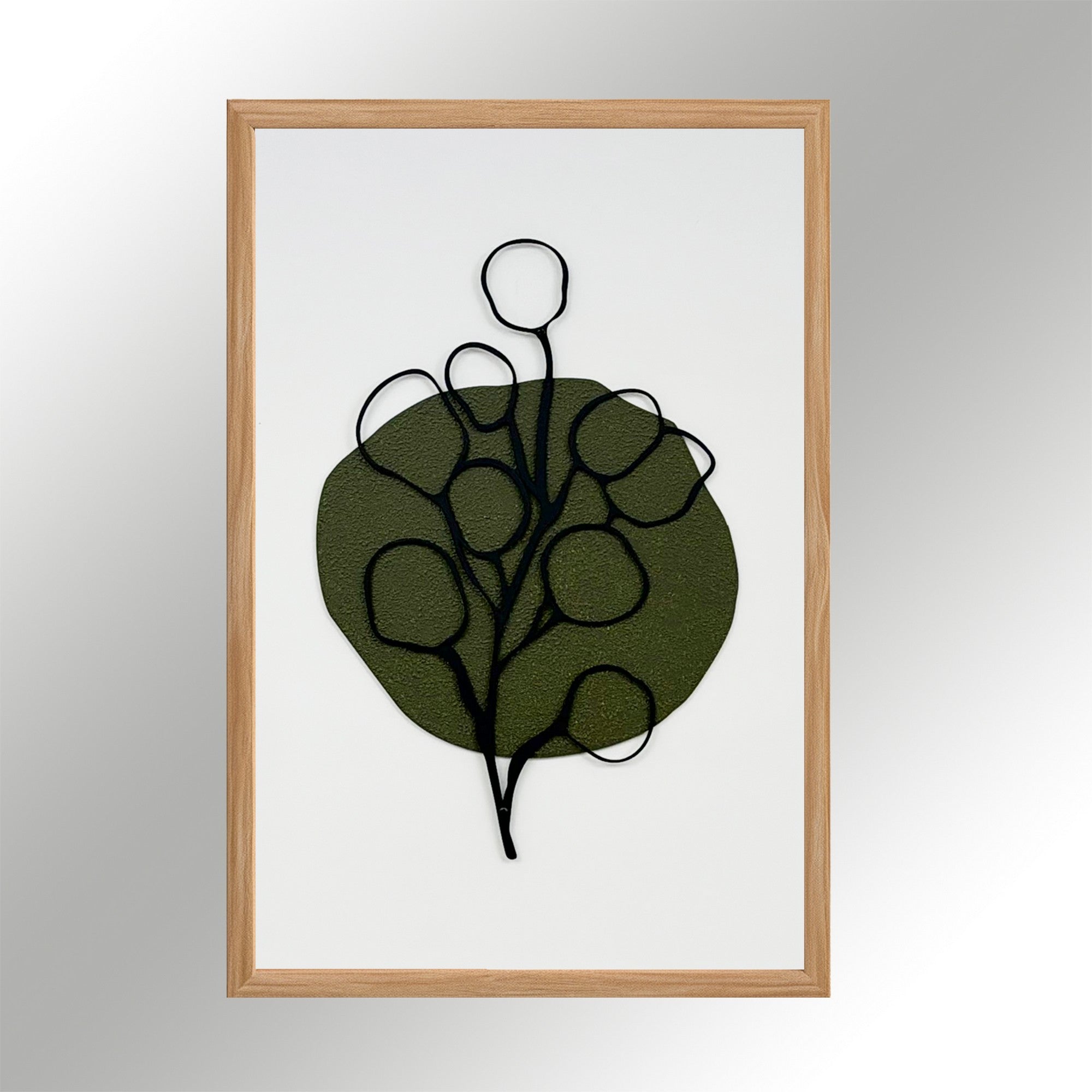 Quadro Decorativo MDF "Lost Time Small" Multicolor com Moldura em Pinho - 50x35cm