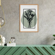 Quadro Decorativo "Song of the Wind Small" - Arte em MDF com Moldura de Pinheiro e Detalhes Metálicos Multicolor 50x35cm