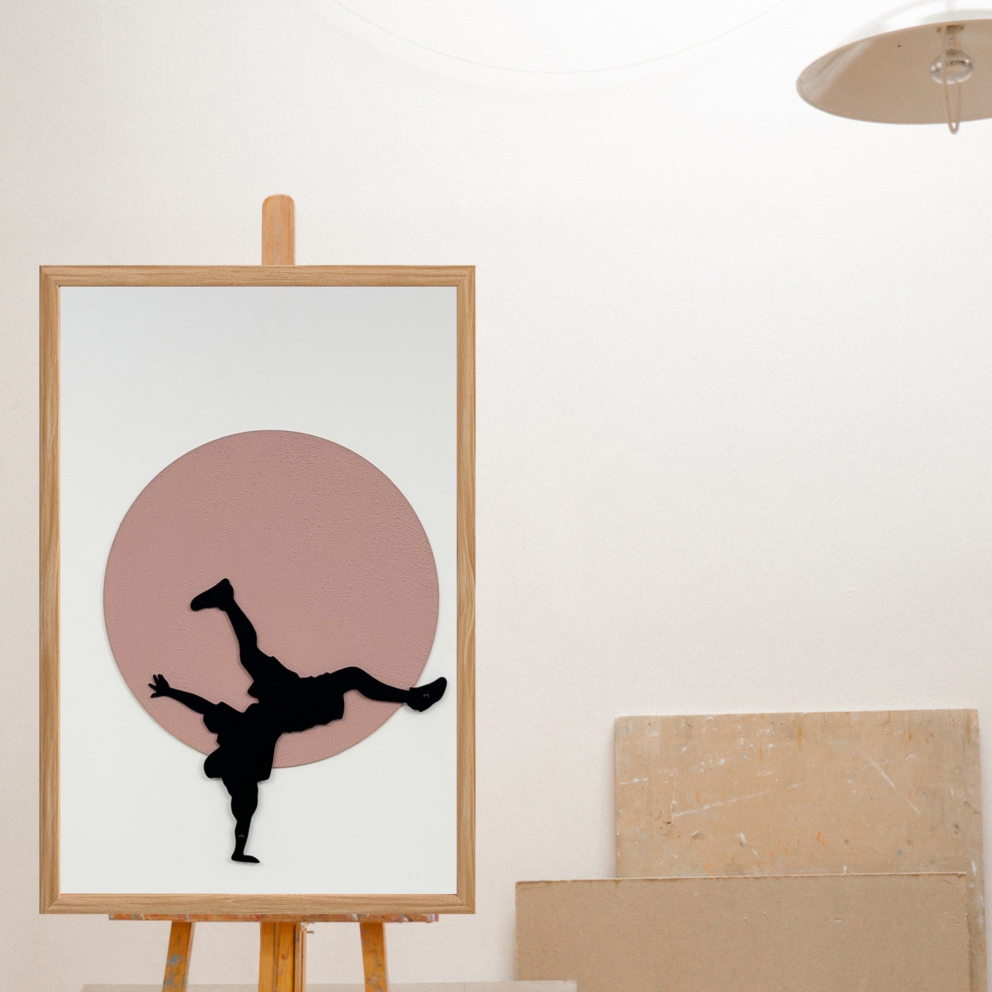 Quadro Decorativo MDF Emoldurado "Ancient Era Small" - Arte Multicolor com Moldura em Pinho 50x35cm