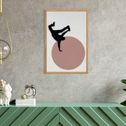 Quadro Decorativo "Colors of the Past Small" - Pintura em MDF com Moldura de Pinheiro e Detalhes Metálicos Multicolor 50x35cm