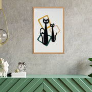 Quadro Decorativo MDF "Warm Faces Small" Multicolor com Moldura em Pinho - 50x35cm