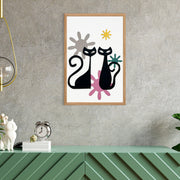 Quadro Decorativo "Centenas de Estrelas" - Pintura MDF Emoldurada Multicolor 50x35cm